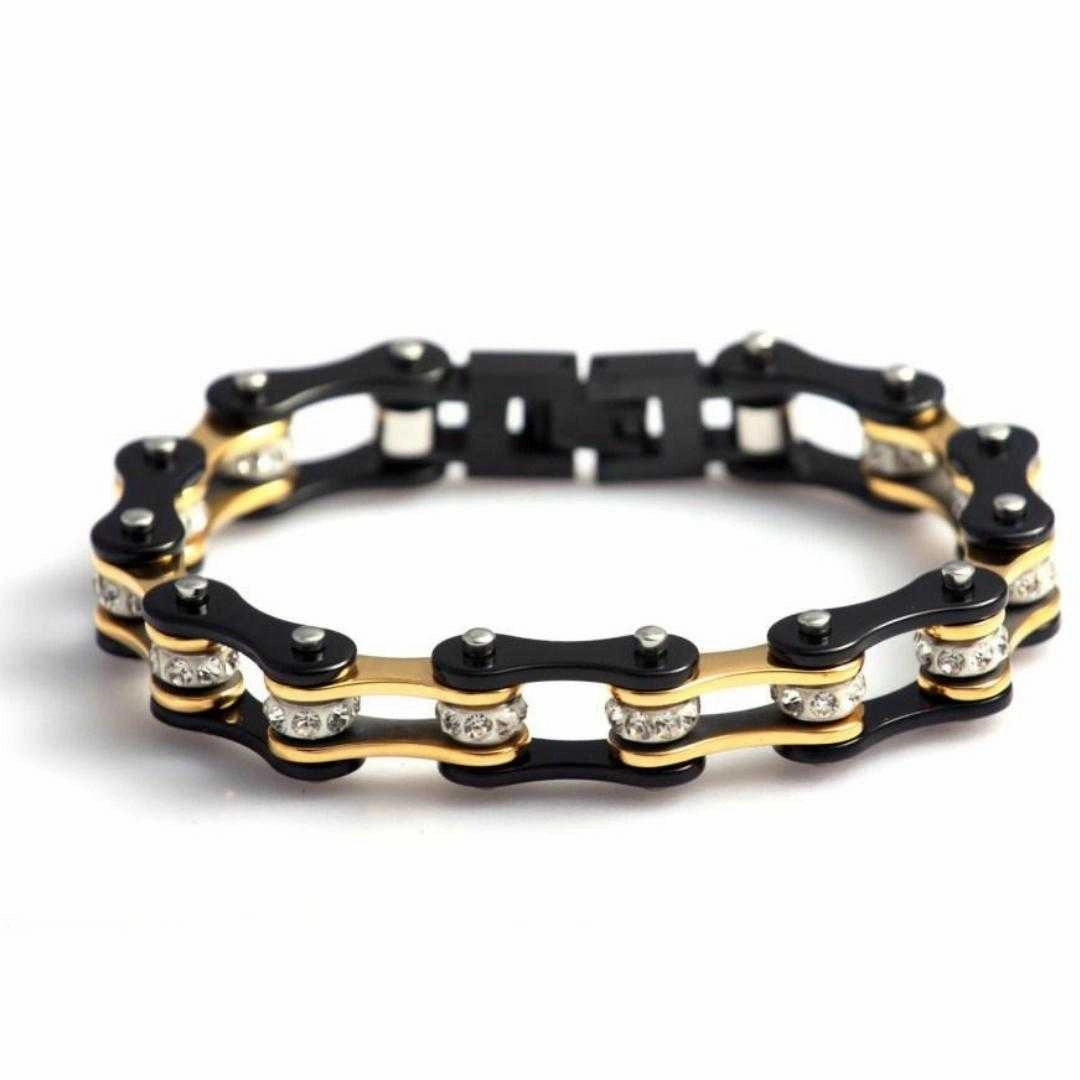 Advantageous Situation Cycolinks Gold Digger Crystal Bracelet