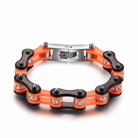 Cycolinks Punk Orange Crystal Bracelet Inclusive Mixes