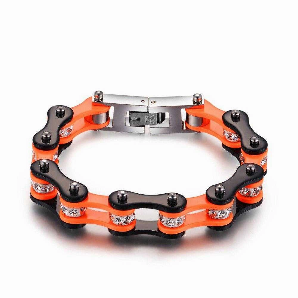 Cycolinks Punk Orange Crystal Bracelet Inclusive Mixes