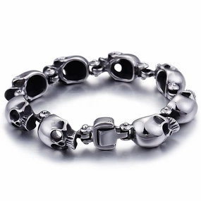 Must-Own Item Novel Concept Cycolinks Punk Skull Bracelet
