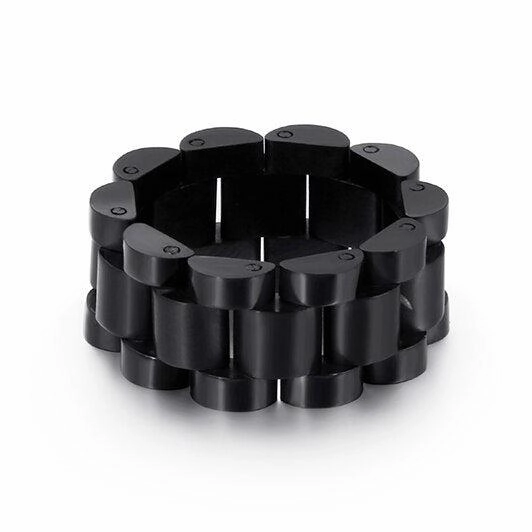 Cycolinks Watchband Style Ring 10MM Elegant Structure Investment Jewelry