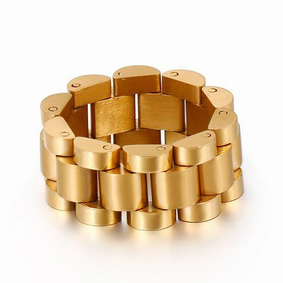 Groomsmen Gift Cycolinks Watchband Style Ring 10MM