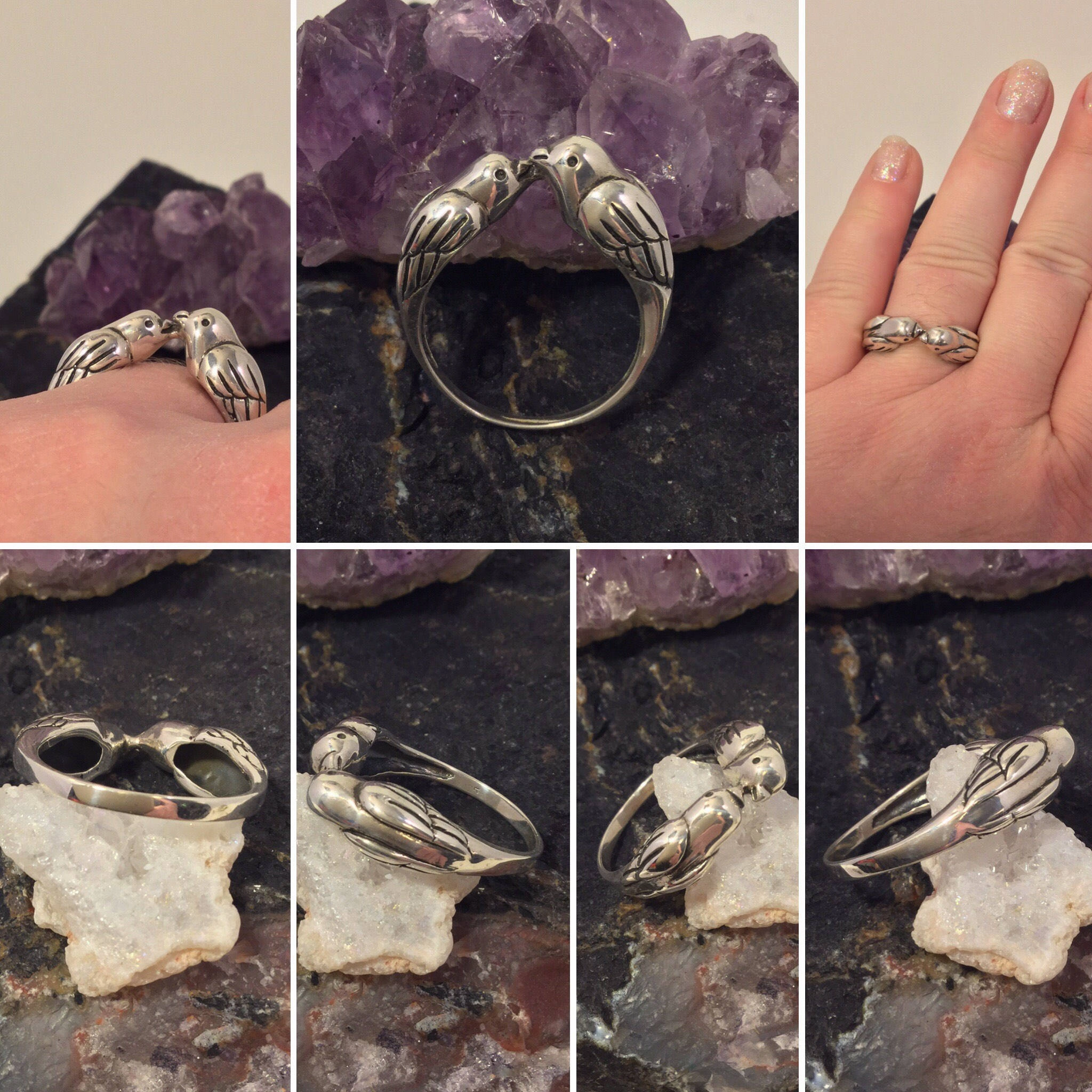 Unique Creation Love Bird Ring