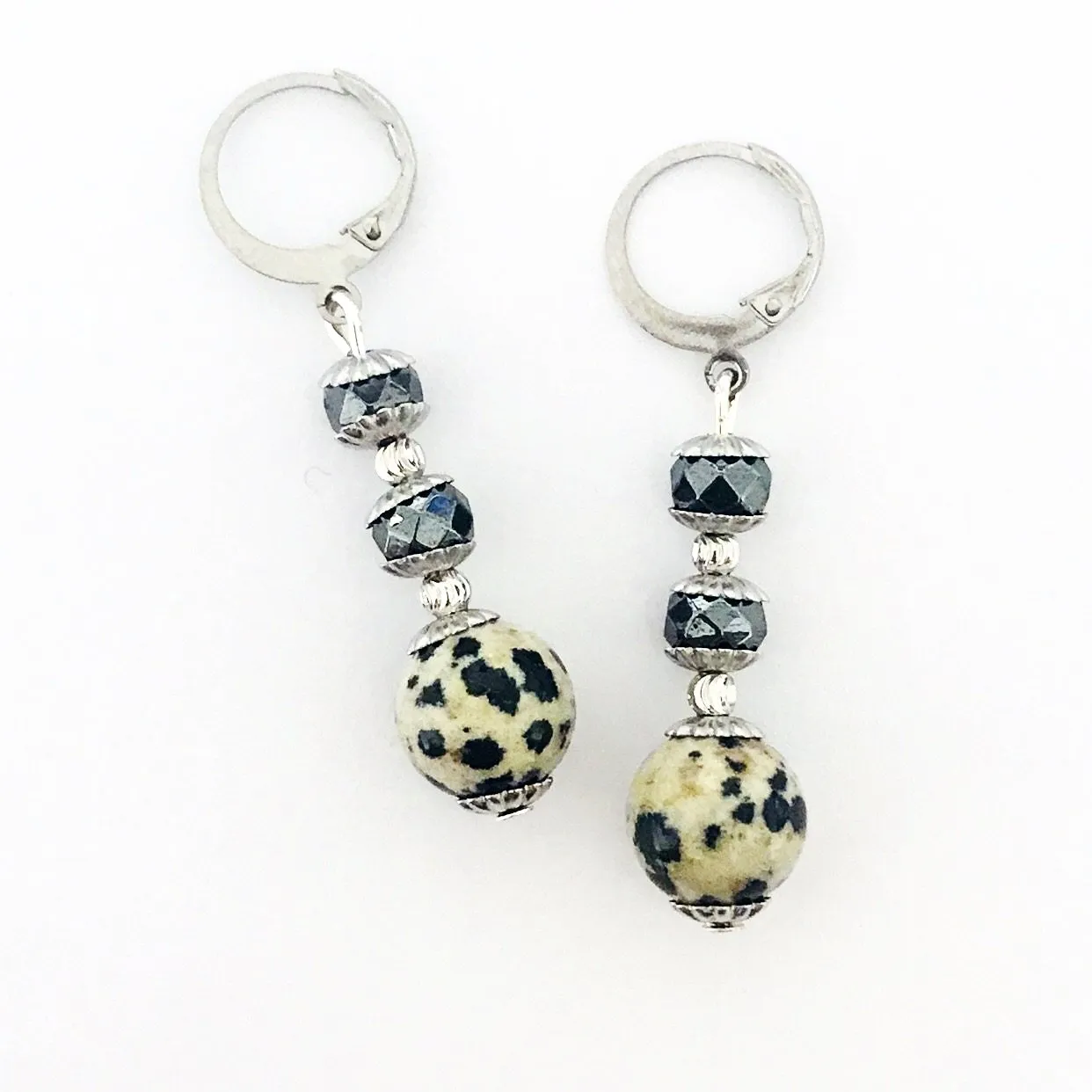 Dalmatian Jasper Earrings