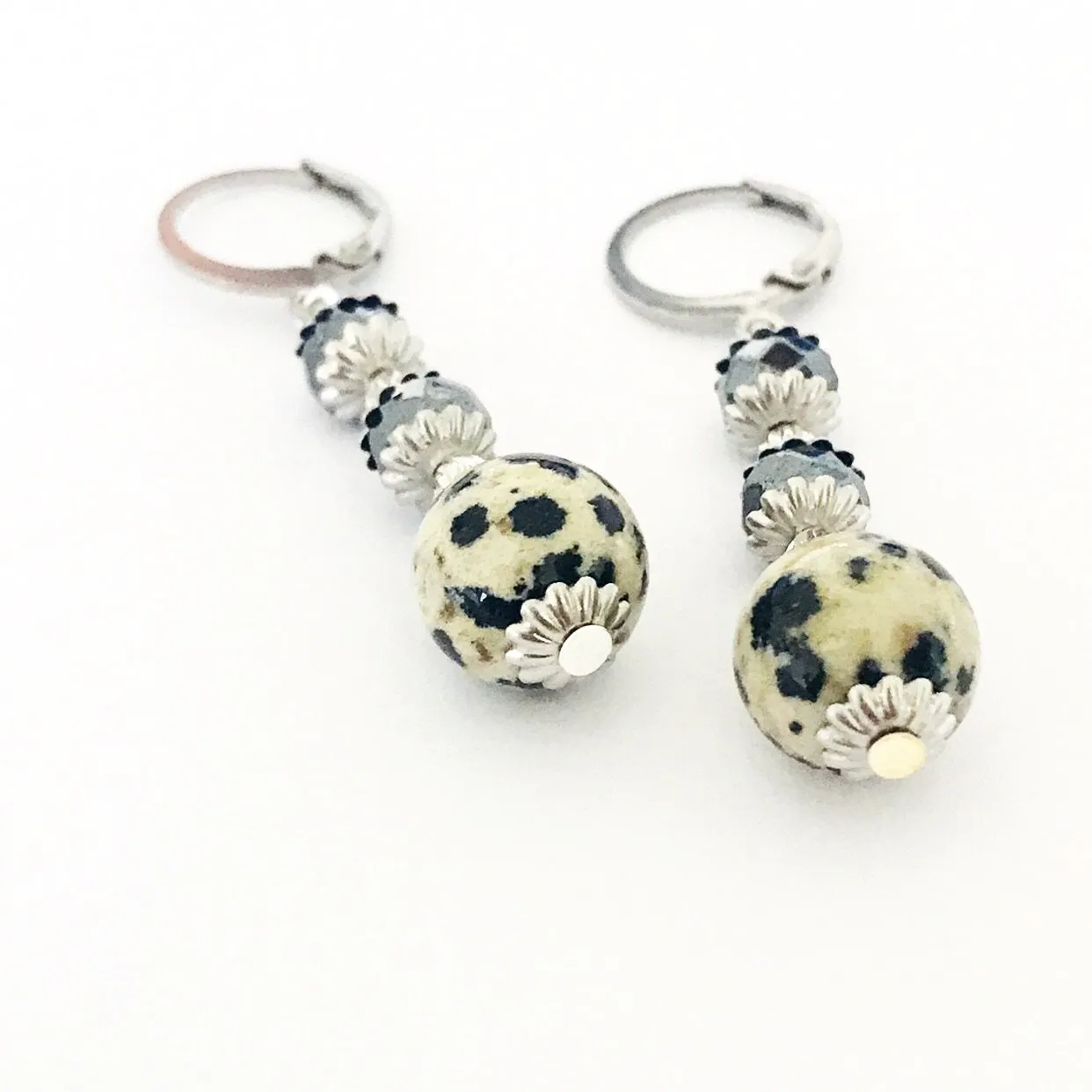 Dalmatian Jasper Earrings