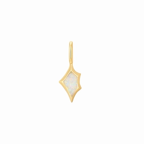 Sophisticated piece Gold Kyoto Opal Charm