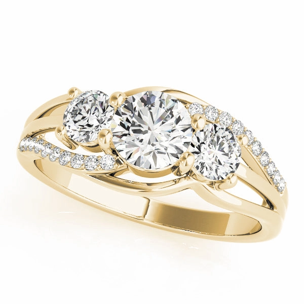 Personal Choice standalone piece Round Diamond Three Stone Engagement Ring