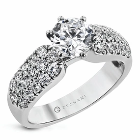 Layer Friendly Fashion Goods ZR2105 Engagement Ring in 14k Gold with Diamonds