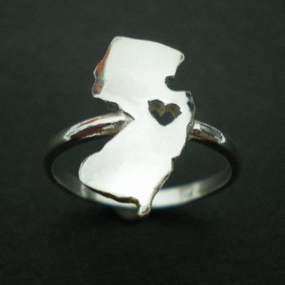 Rectangular Form New Jersey Silver Ring
