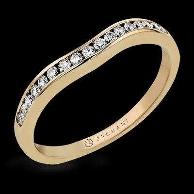 Special Day Balanced Detail ZR400 Anniversary Ring in 14k Gold with Diamonds
