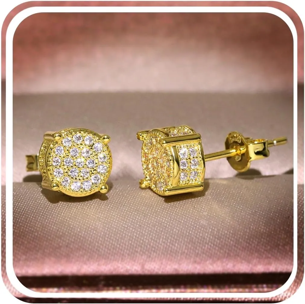 Diamond Earrings for Women Hypoallergenic Studs Earrings Valentine's Day Birthday Anniversaries Jewelry Gifts for Her