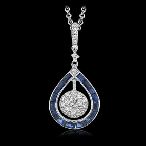 Substantial Accessory ZP875 Color Pendant in 14k Gold with Diamonds