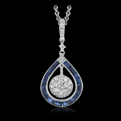 Substantial Accessory ZP875 Color Pendant in 14k Gold with Diamonds