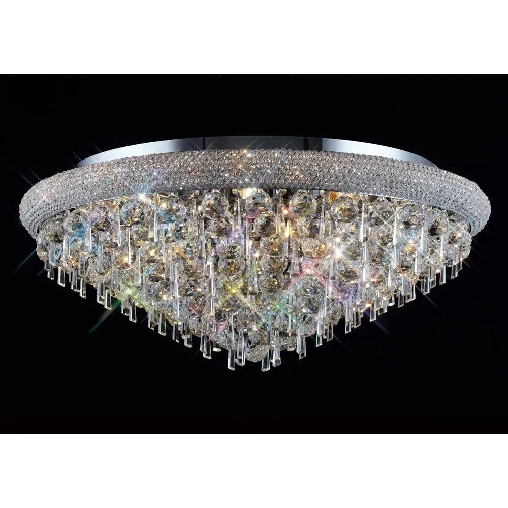 Diyas IL31448 Alexandra Ceiling Chrome/crystal
