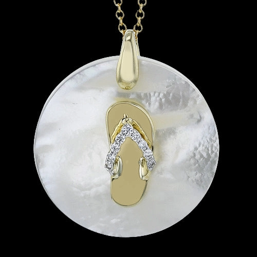 ZP1210 Pendant in 14k Gold with Diamonds Stylish Days