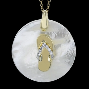 ZP1210 Pendant in 14k Gold with Diamonds Stylish Days