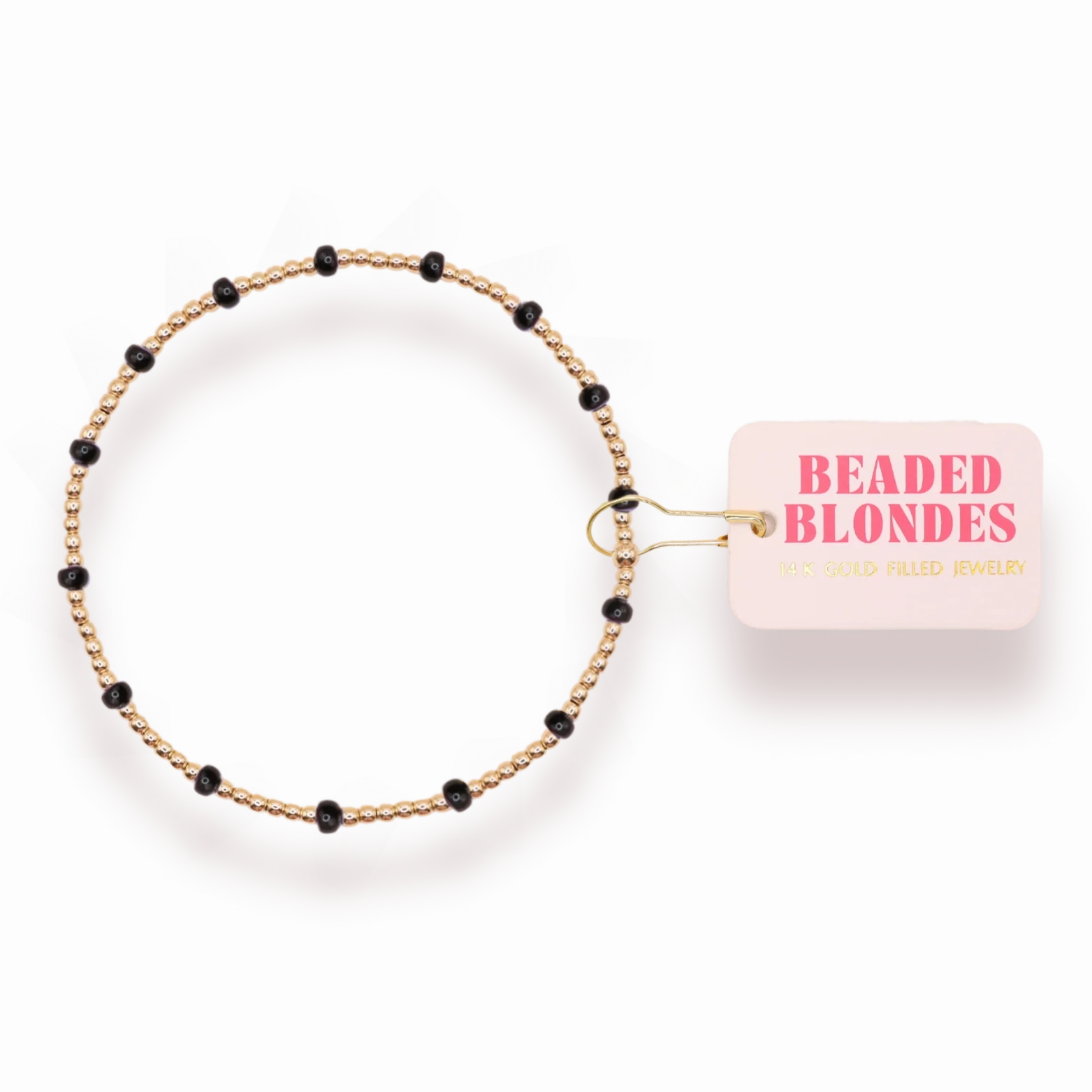 Future Classic Beaded Blondes Black Dainty Poppi Bracelets (Copy)