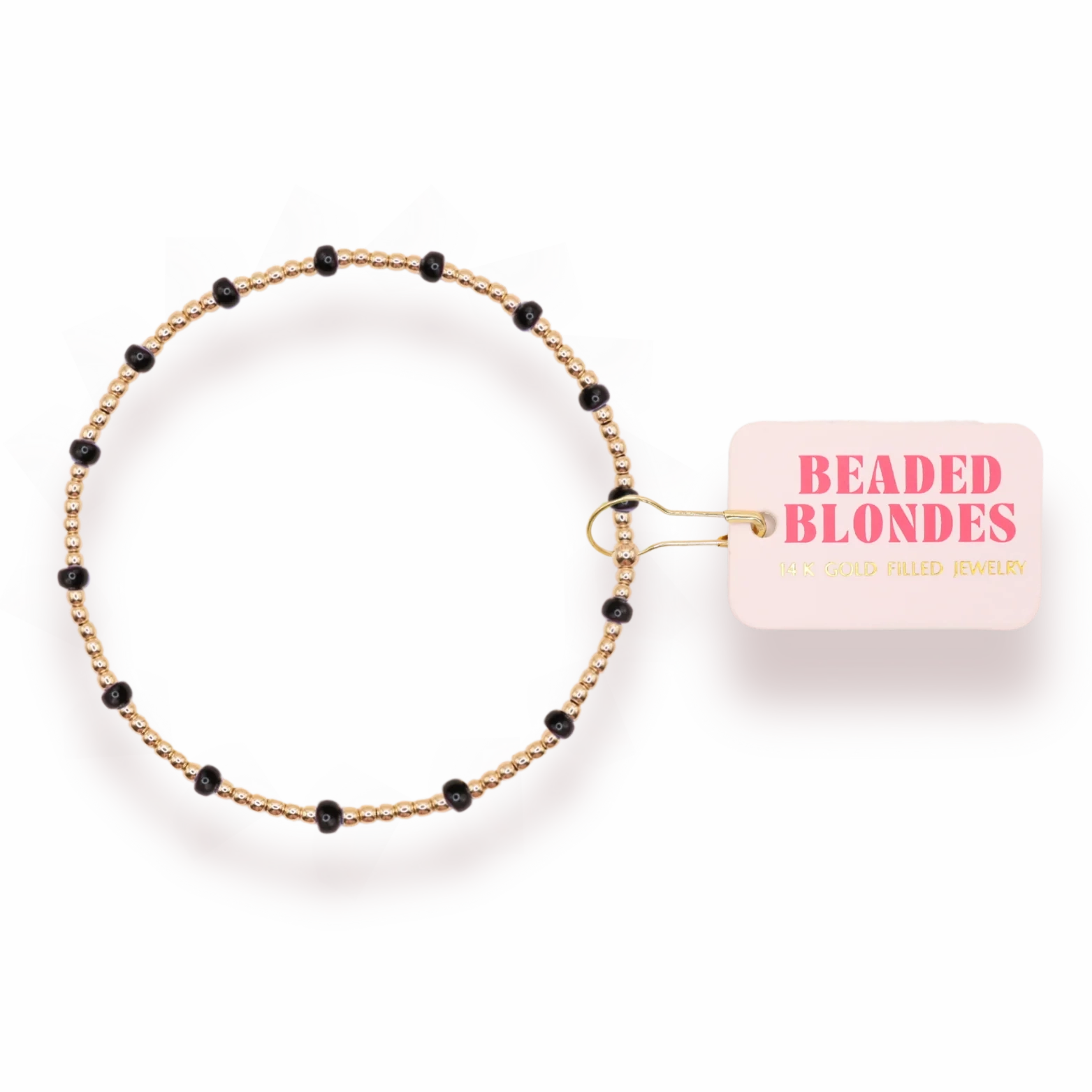 Upcoming Style Beaded Blondes Black Dainty Poppi Bracelets (Copy)