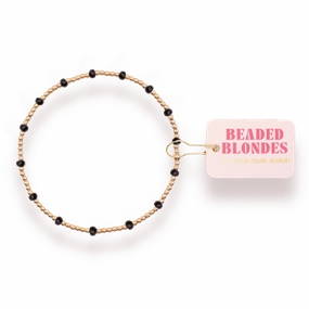 Beaded Blondes Black Dainty Poppi Bracelets (Copy) Extensive Fusions