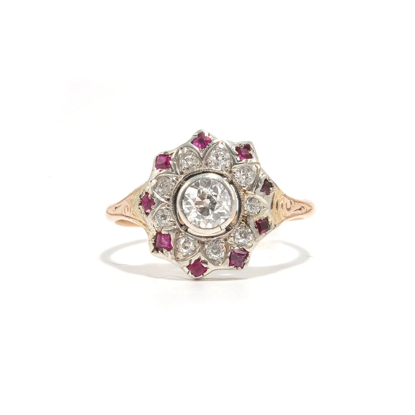 Esther Art Deco Diamond Cluster Ring