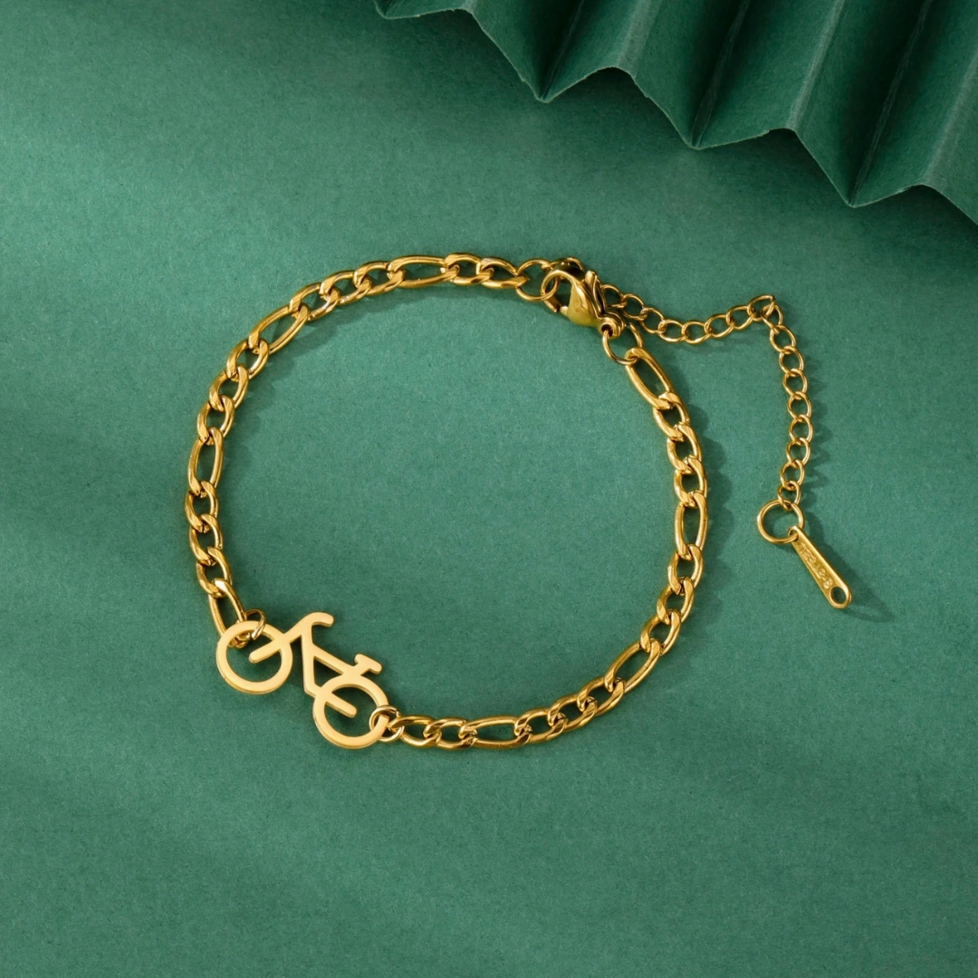 Worldwide Popularity Enjoyable Blends Cycolinks Figaro Chain Bicycle Pendant Bracelet