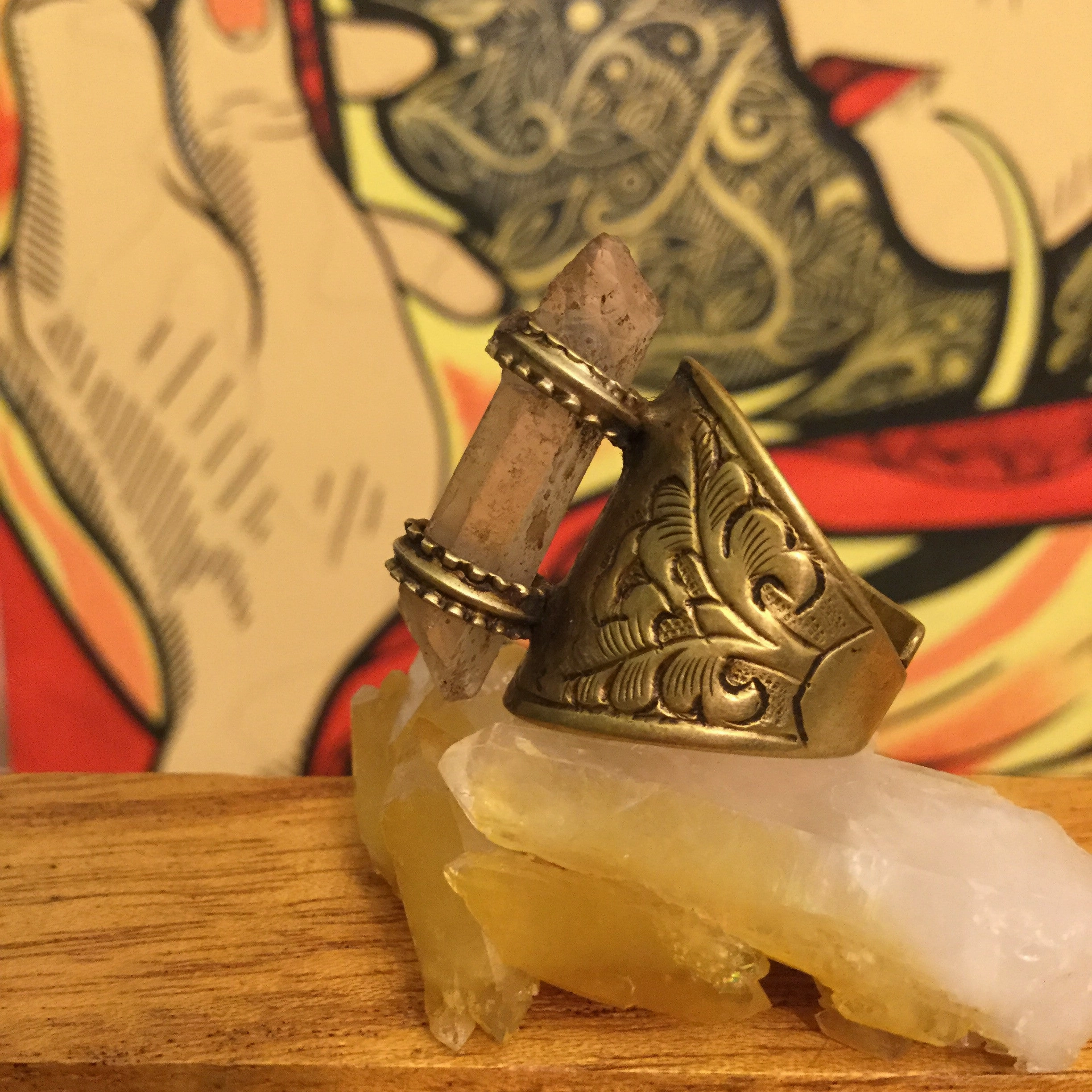 Durable Work Crystal Ring