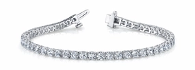Unequaled Craft Multi-Diamond Line Fashion Bracelet