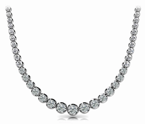 Round Diamond Multi-Stone Necklace Personal expression