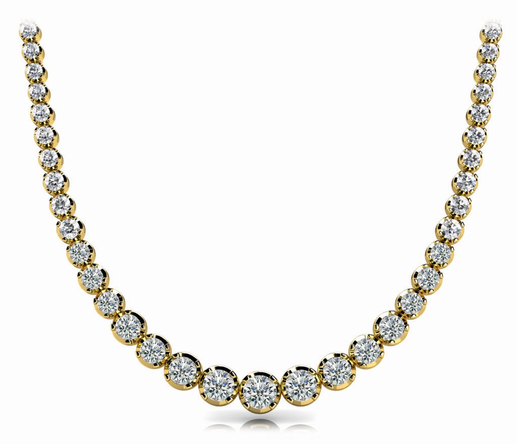Fashionable Present Special Present Round Diamond Multi-Stone Necklace