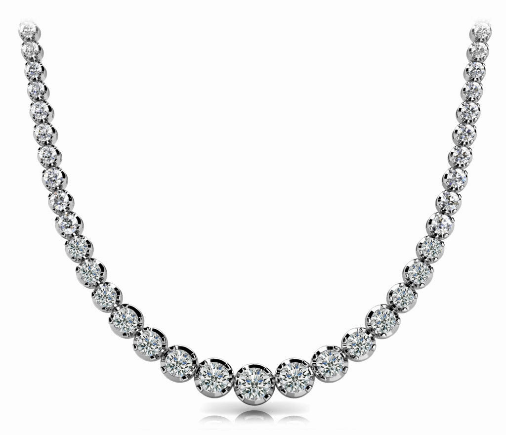 Round Diamond Multi-Stone Necklace Personal expression