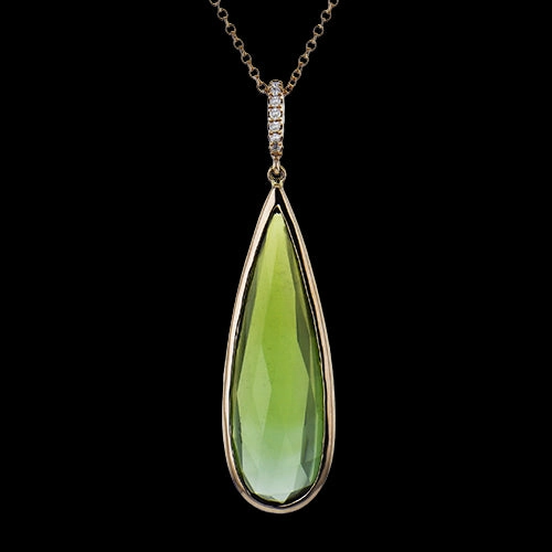 Urban Lifestyle ZP1347 Color Pendant in 14k Gold with Diamonds