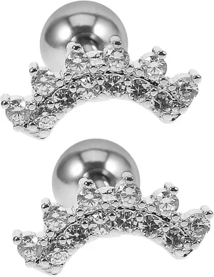Fashionable Women Earrings Studs Set Zircon Ear Studs Earrings for Women