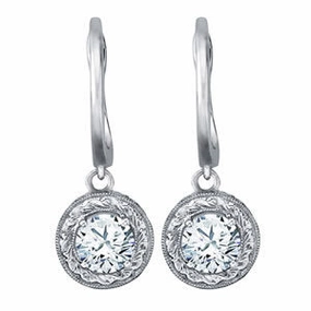 Round Diamond 14K Gold Single Stud Earring Everyday Adornment Magnificent Decoration