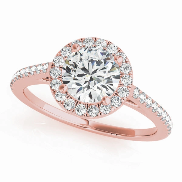 Round Diamond Halo Engagement Ring Everlasting Beauty