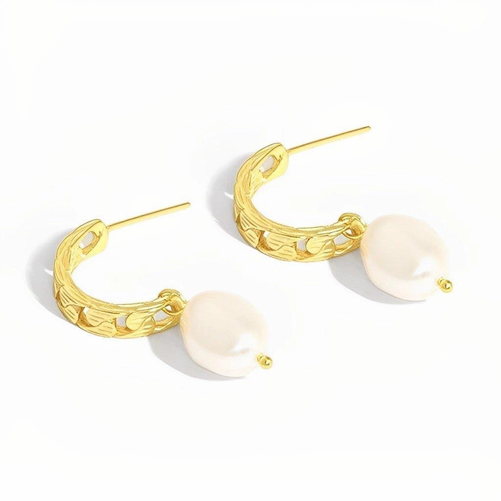 Affordable Adornment Freshwater Pearl Drop Earrings