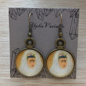 Holiday Decoration Unique Choice Frida Kahlo Earrings