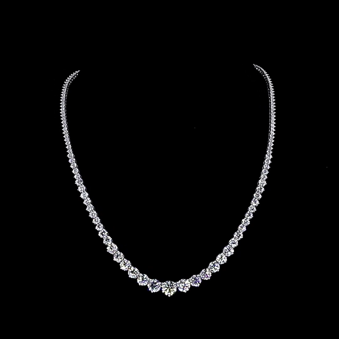 14K WHITE GOLDRiviera Necklace Fine Piece