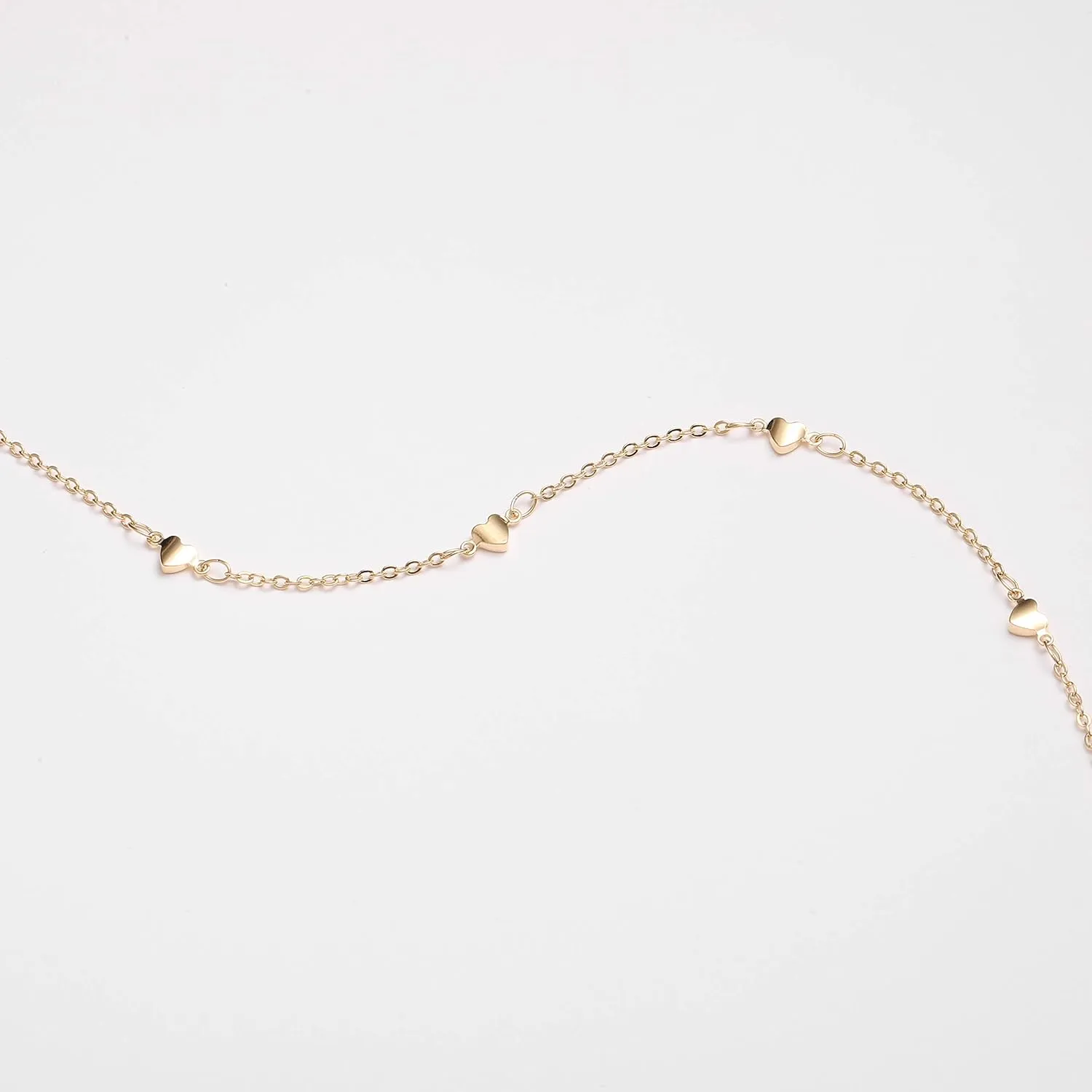 Gold Choker Necklaces 14K Gold Plated/Silver Disc Choker Necklaces Dangling Star Heart Pendant Necklaces Summer Beach Boho Necklaces Aesthetic Necklace Gift for Women