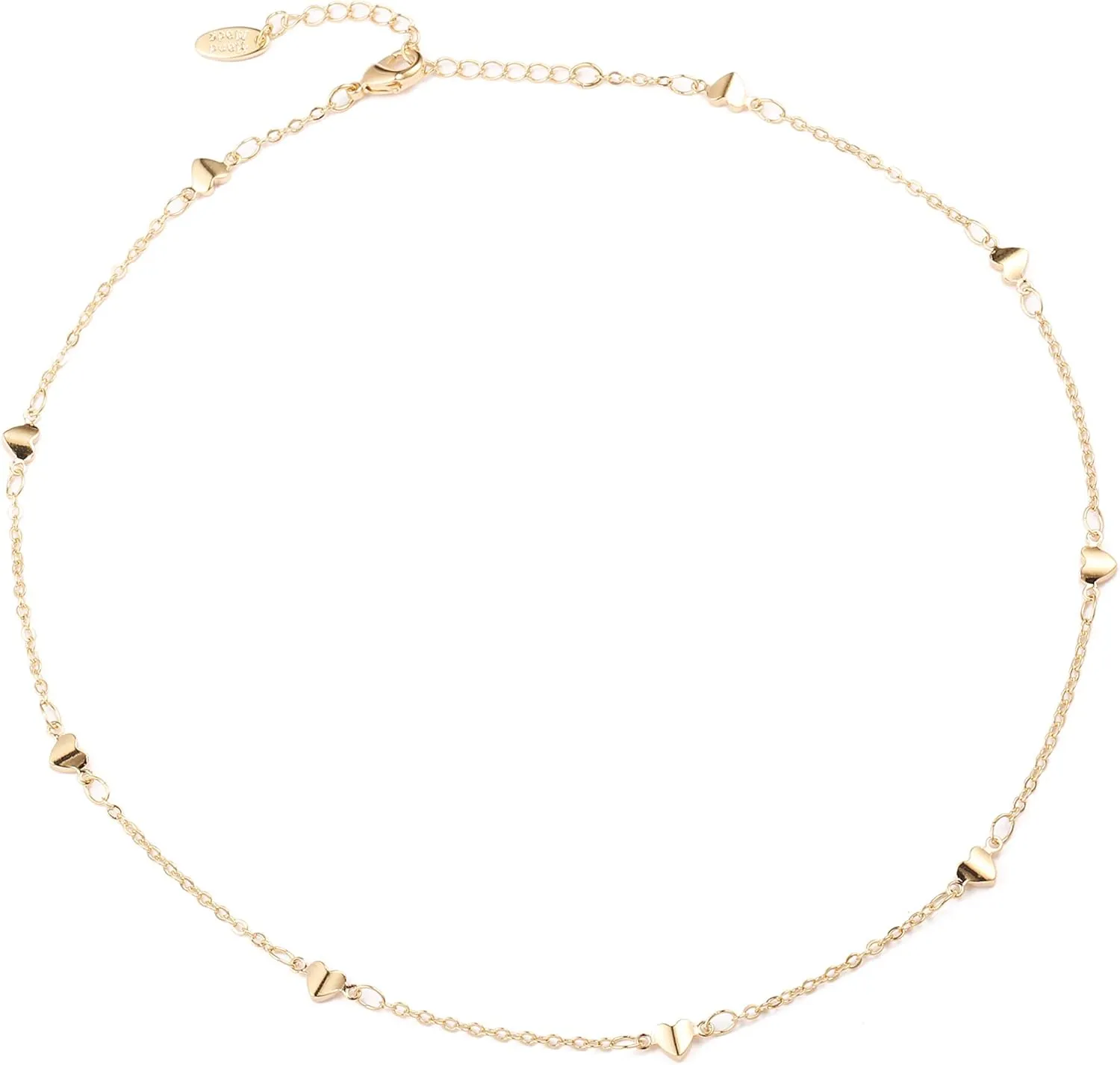 Gold Choker Necklaces 14K Gold Plated/Silver Disc Choker Necklaces Dangling Star Heart Pendant Necklaces Summer Beach Boho Necklaces Aesthetic Necklace Gift for Women