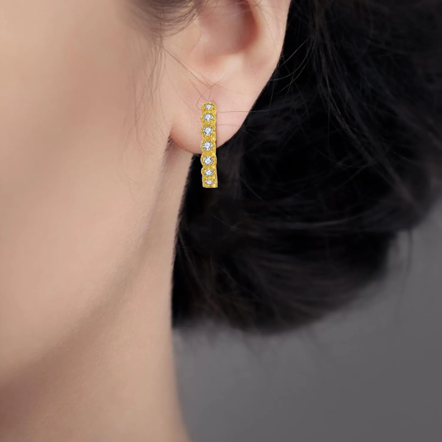 Gold Hoop Earrings Set for Women Teen Girls Trendy Lightweight Chunky Open Hoops Earrings Valentine's Day Jewelry Gifts