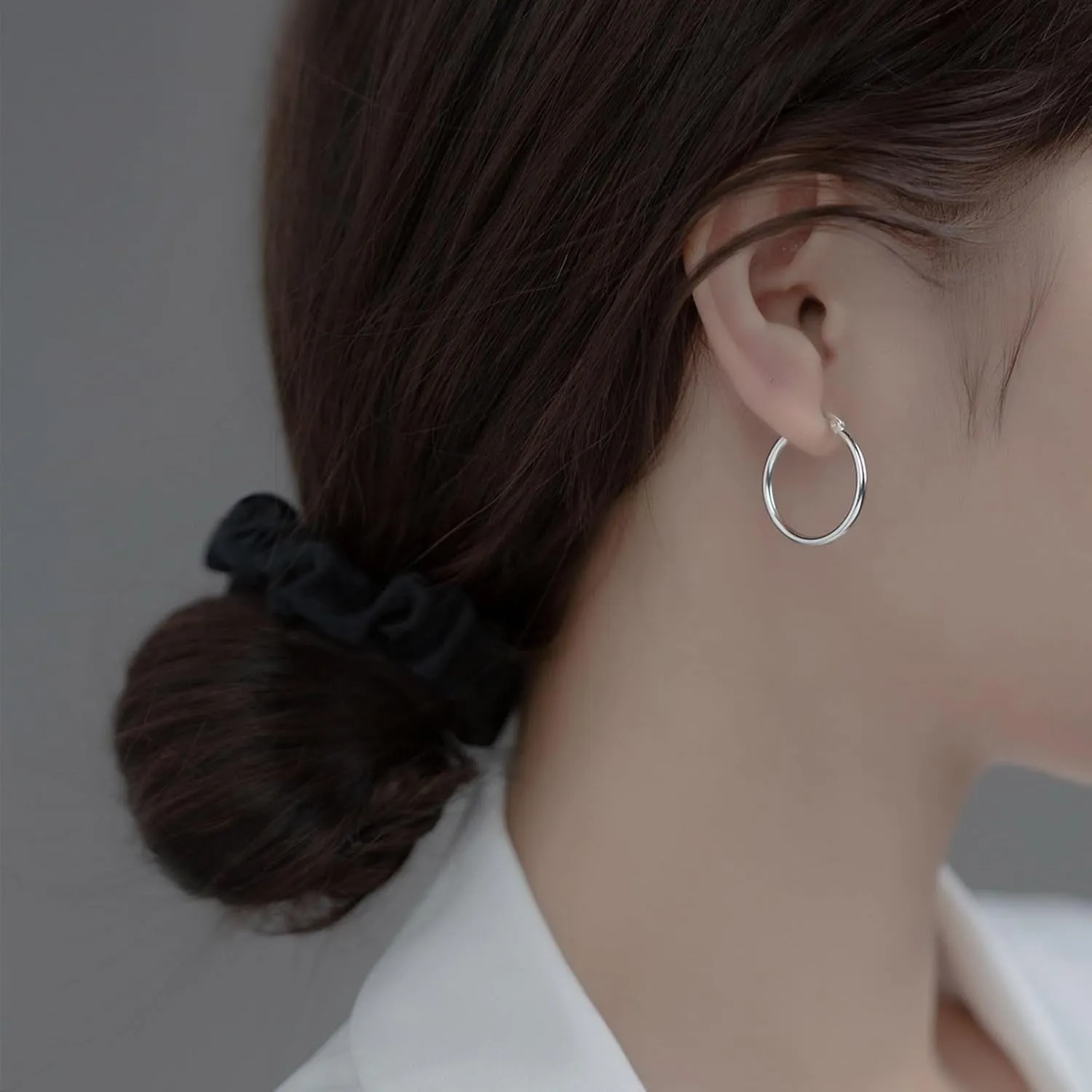 Gold Plated Chunky Hoop Earrings for Women,925 Sterling Silver Post Large Hoop Earrings Mothers Day Jewelry Gifts for Mother