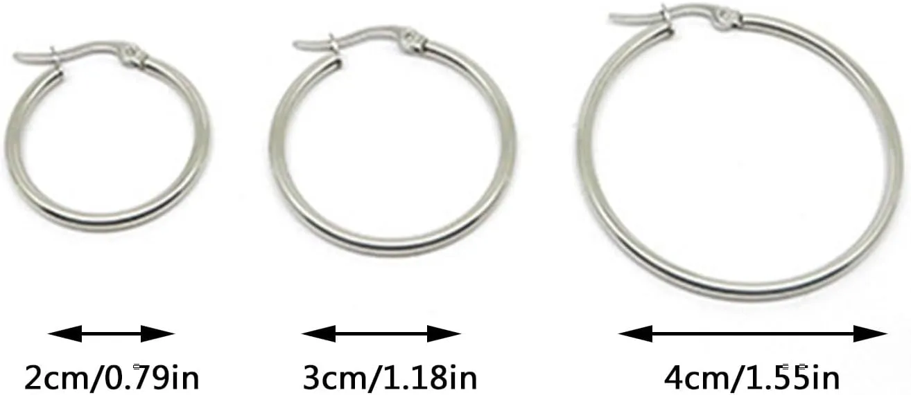 Gold Plated Chunky Hoop Earrings for Women,925 Sterling Silver Post Large Hoop Earrings Mothers Day Jewelry Gifts for Mother