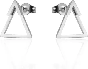 Gold Triangle Stud Earrings 14K Gold Stud Earrings for Women Minimalist Circle Rectangular Geometric Earrings for Christmas Stocking Stuffers Gifts…