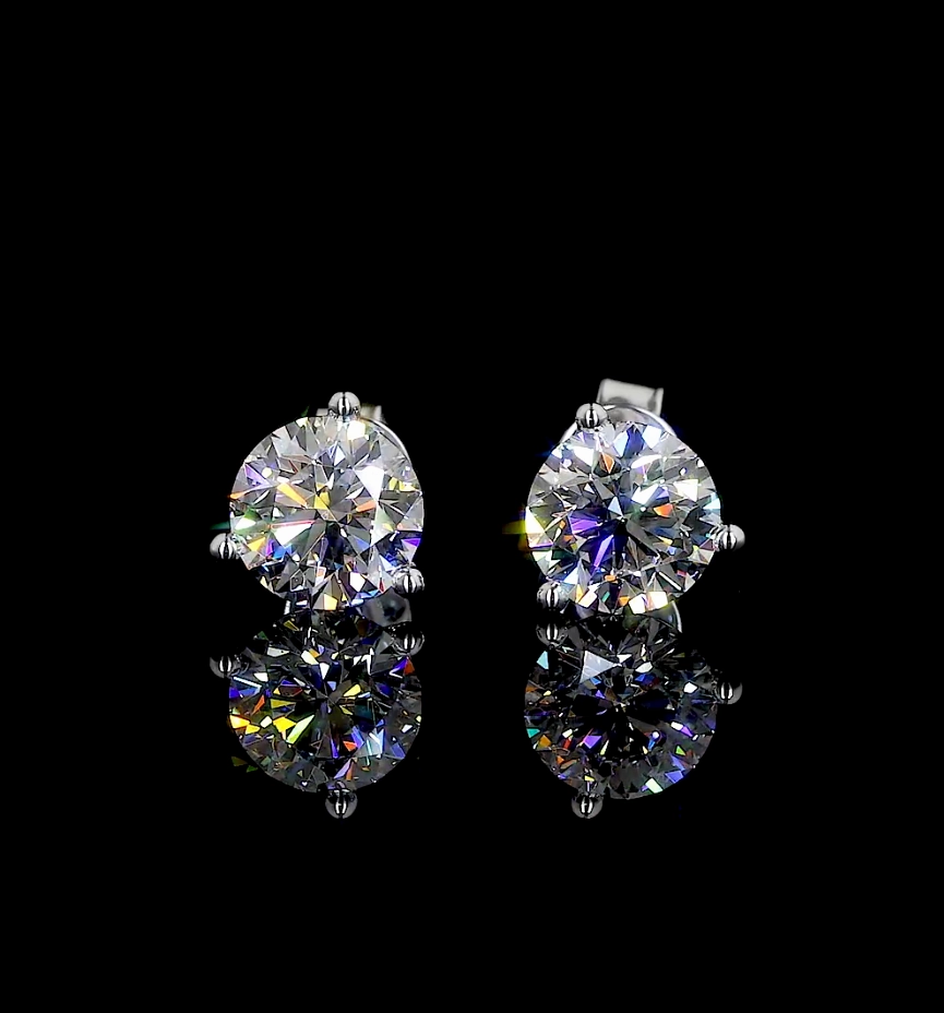 14K WHITE GOLDMartini Earrings Vibrant Accessory Stunning Piece