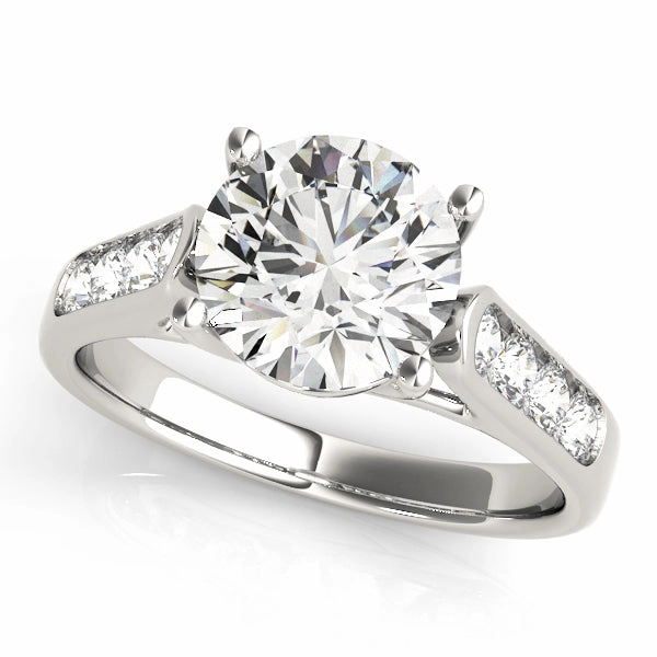 Trellis Round Diamond Engagement Ring Superior Accessory