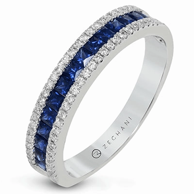 Travel Accessory ZR1151 Anniversary Ring in 14k Gold with Diamonds