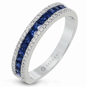 Travel Accessory ZR1151 Anniversary Ring in 14k Gold with Diamonds