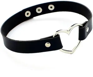 Heart-Shaped Choker Necklace for Women Novelty Adjustable Hip Hop Costume Cosplay Collar Choker