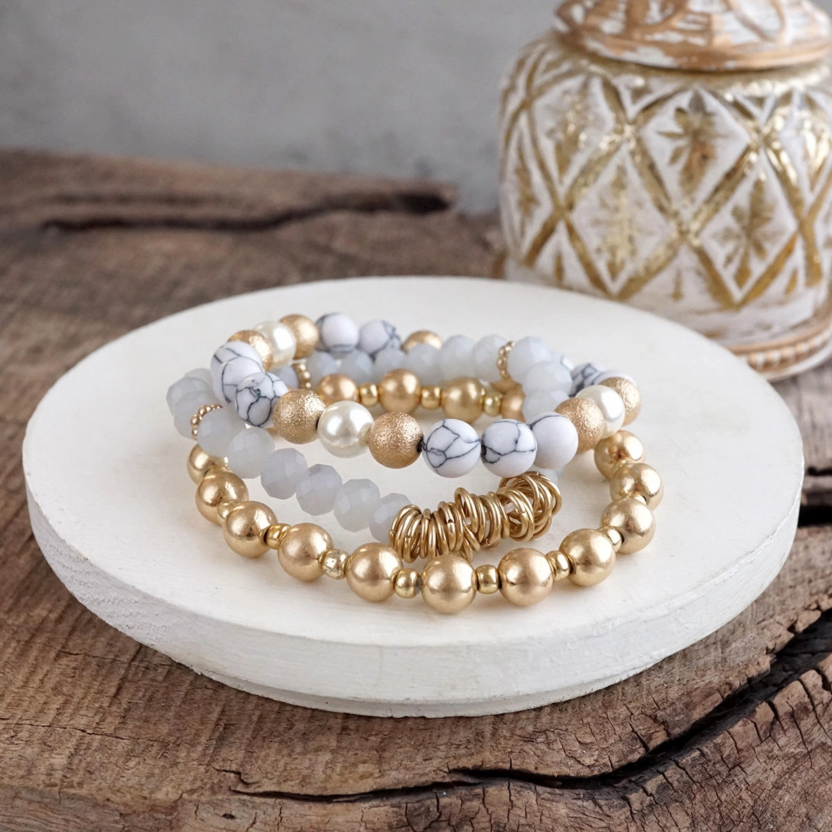 Desert Mirage ?C Boho Beaded Bracelet Sets Global Composites