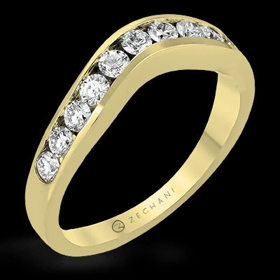Meaningful Adornment Fantastic Statement ZR402 Anniversary Ring in 14k Gold with Diamonds